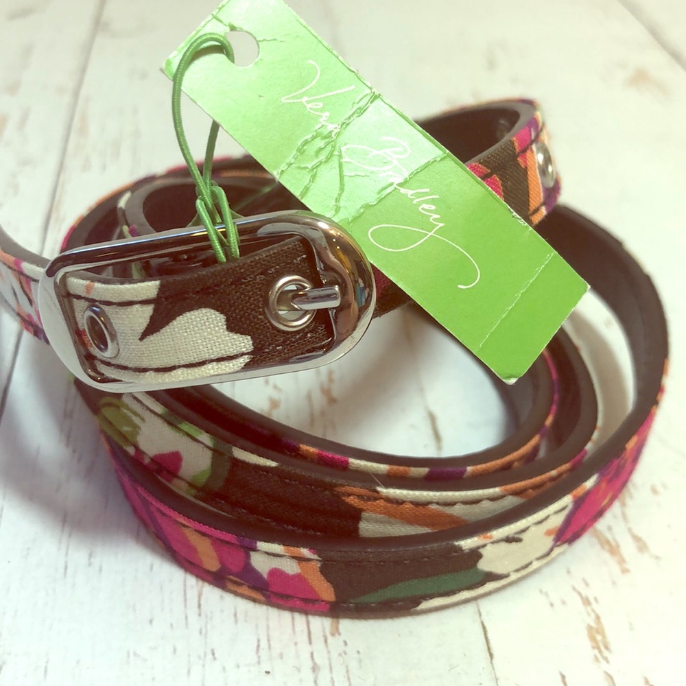 Vera Bradley Skinny Belt in English Rose pattern
